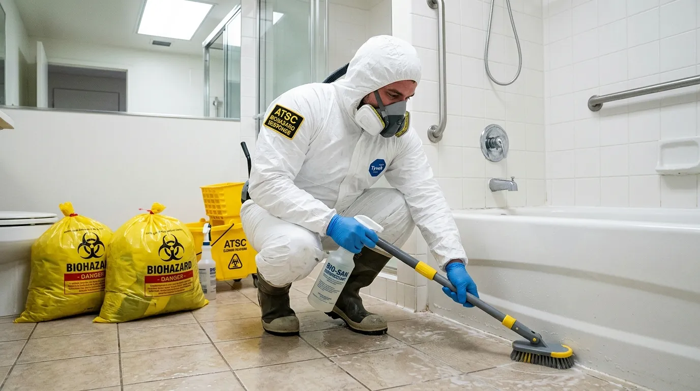 Decontamination equipment deployed for Blood Cleanup in Draper